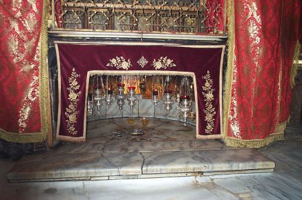 The birthplace of Jesus, as it appears today inside the Church of the Nativity in Bethlehem, Palestine.  Courtesy Wikipedia.