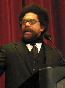 Cornel West in 2008, by Esther. Courtesy Flickr/Wikimedia Commons.